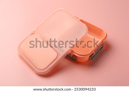 Similar – Image, Stock Photo open empty plastic pink bag