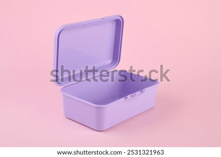 Similar – Image, Stock Photo open empty plastic pink bag