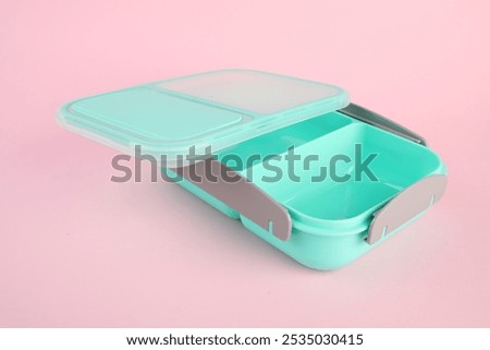 Similar – Image, Stock Photo open empty plastic pink bag