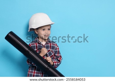 Similar – Image, Stock Photo Childhood | Blueprint