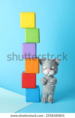 Similar – Image, Stock Photo Needle in a cube at the main station