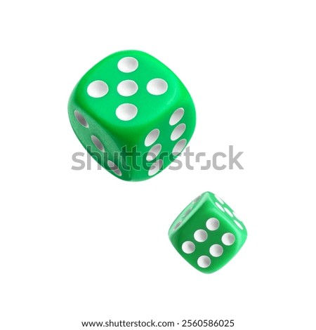 Similar – Image, Stock Photo Falling cubes luck Playing