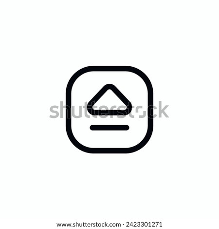 Eject Button Vector Icon Sign Symbol