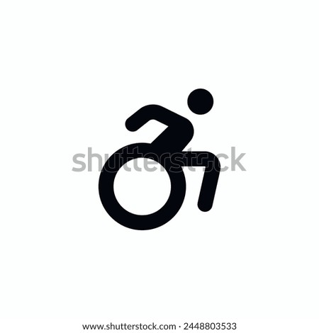 disabled carriage move wheelchair icon