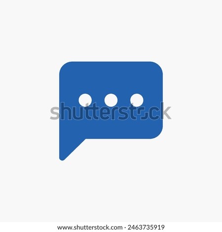 message speech bubble three dots icon