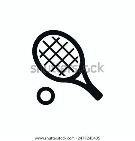 tennis ball racket sport icon