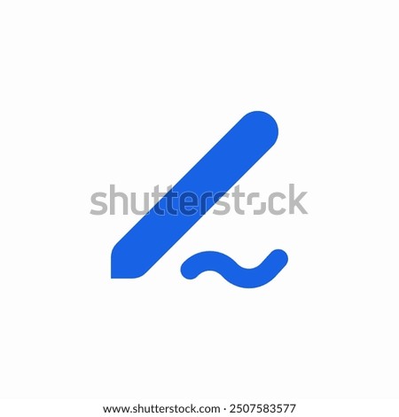 pen write signature icon vector