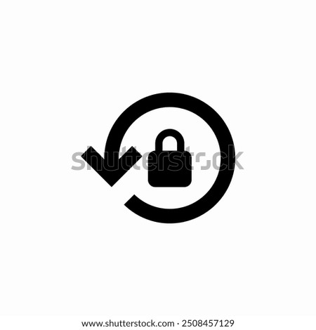 rotate screen lock icon vector