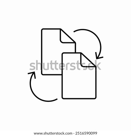 file document share icon sign vector