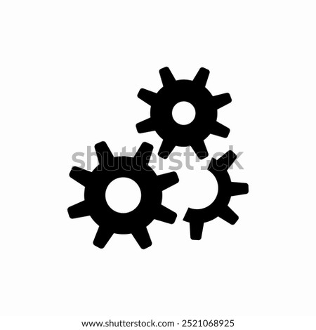 gear cog setting icon sign vector