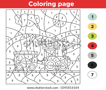 Numbers Coloring Pages - Download Free Vector Art, Stock Graphics ... Numbers Coloring Pages - Download Free Vector Art, Stock Graphics ...