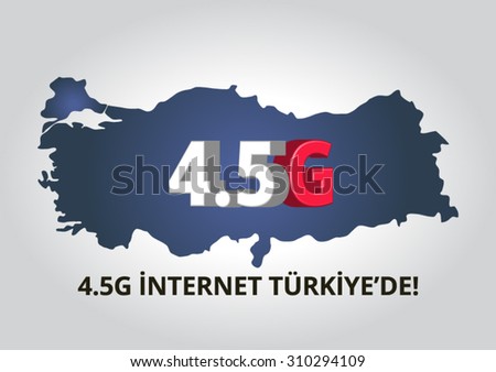 4.5G Internet in Turkey, vector