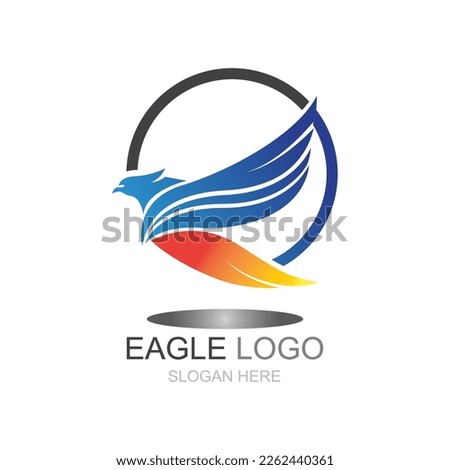 Eagle Logo design. Fly Eagle Logo design vector inspiration
