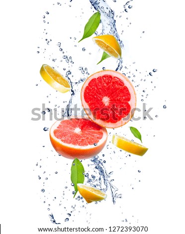 Similar – Image, Stock Photo Cold water with grapefruit.