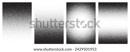 Noise grain background, pointillism dots gradient or dotwork pattern, vector stipple effect. Grain noise halftone or grainy texture or dotwork grain noise