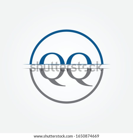 Initial Monogram Letter QQ Logo Design Vector Template. QQ Letter Logo Design