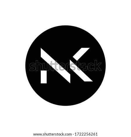 Initial Letter NK Logo Design Vector Template. Creative Abstract NK Letter Logo Design