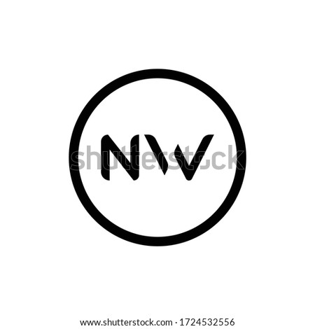 Initial Letter NW Logo Design Vector Template. Creative Abstract NW Letter Logo Design