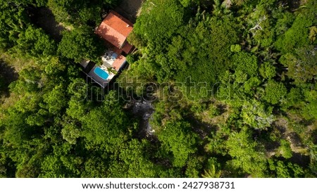 Similar – Image, Stock Photo Hidden house in the forest