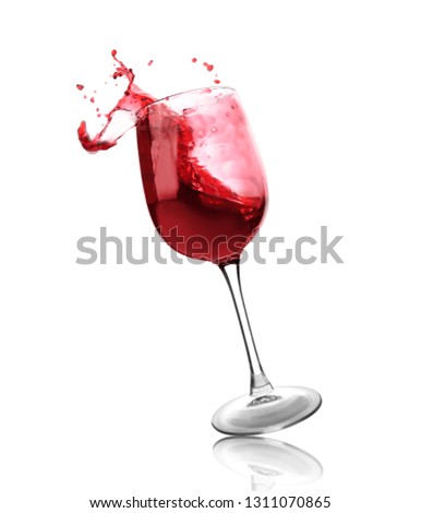 Similar – Image, Stock Photo wine glass falling on a reflective surface