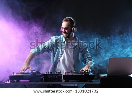 Similar – Foto Bild DJ spielt Musik Mensch