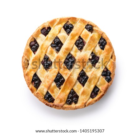 Similar – Foto Bild Blaubeerkuchen und Zutaten. Herstellung von Blaubeerkuchen mit Gitterkruste