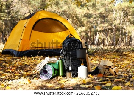 Foto Bild Campingkocher und Zeltabbau in Schottland