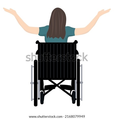 Similar – Image, Stock Photo view of wheel chair for use by physically challenged or handicapped people