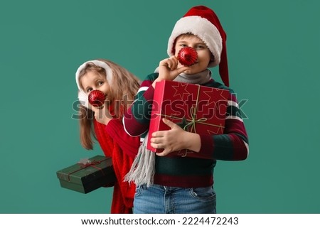 Similar – Image, Stock Photo Boy Christmas Boy (child)