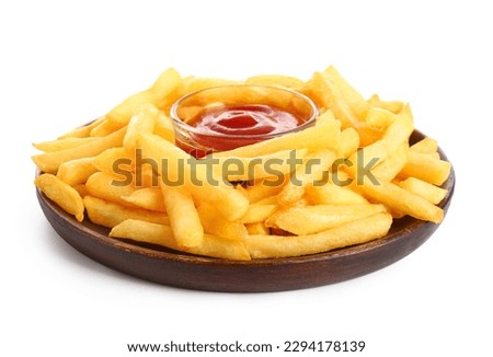 Similar – Image, Stock Photo fries French fries Ketchup