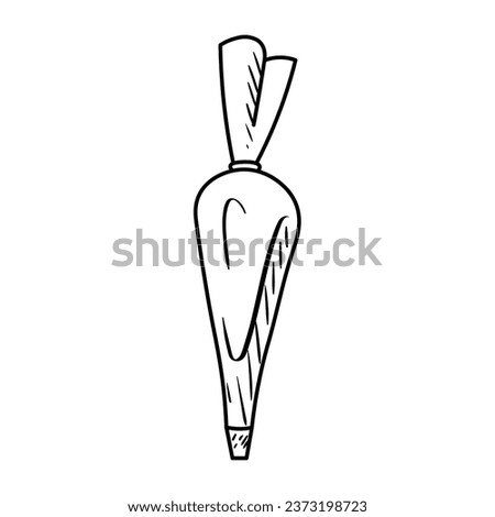 Confectionery bag on white background