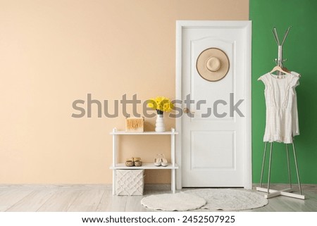 Similar – Image, Stock Photo Modern door with stylish metal knob in flat