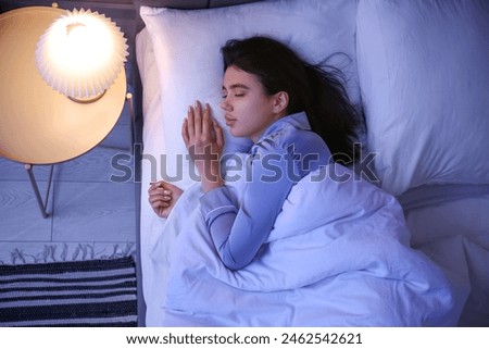 Similar – Image, Stock Photo Woman on top of rock with sea surf