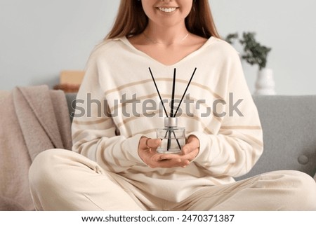 Similar – Image, Stock Photo Woman in the reeds Life