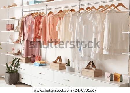 Image, Stock Photo hanging out the clothes outdoors