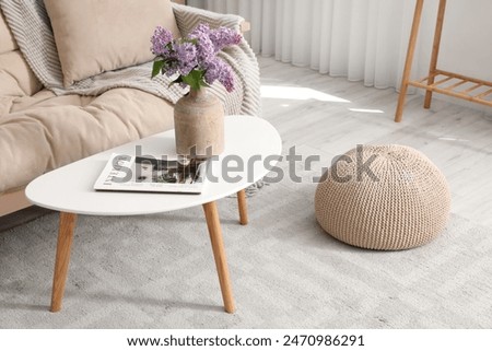 Similar – Image, Stock Photo flower vase and coffee cup on the balcony