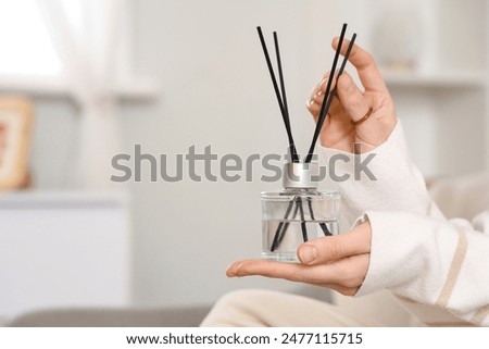 Similar – Image, Stock Photo Woman in the reeds Life