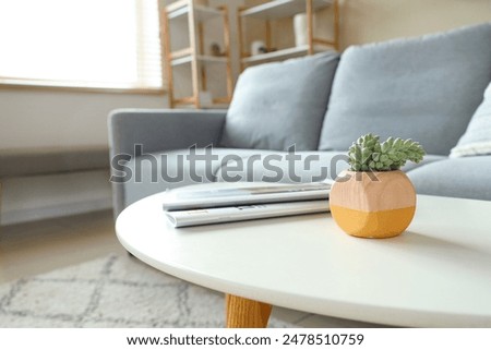 Similar – Image, Stock Photo Living room with couches and windows
