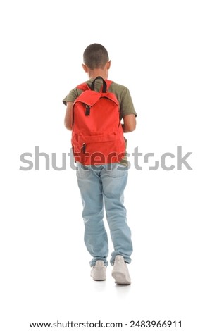 Similar – Image, Stock Photo back view of kid under a pier