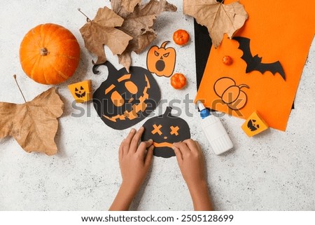 Similar – Image, Stock Photo Halloween Child Hand