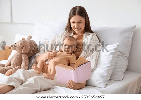 Similar – Image, Stock Photo read stories Son Infancy