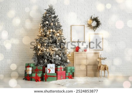 Similar – Image, Stock Photo Christmas tree with gifts