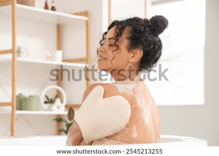 Image, Stock Photo Woman bathing in the sea