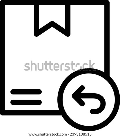 Return single vector line icon