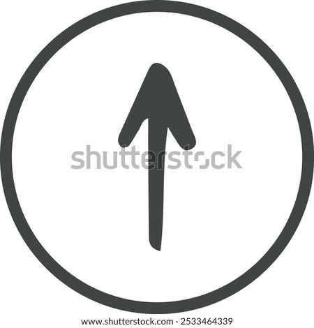 Arrow single vector line icon