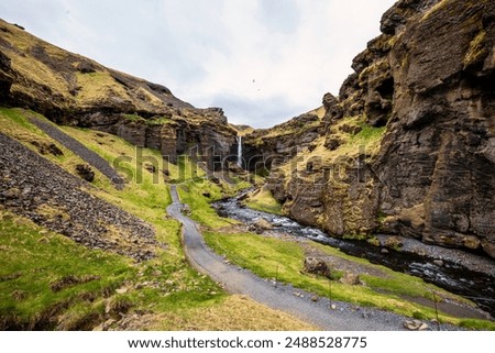 Similar – Foto Bild Kvernufoss Wasserfall in Island