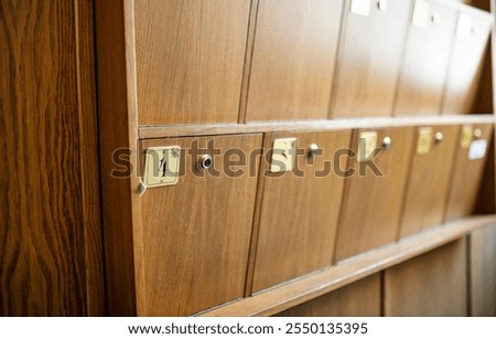 Similar – Image, Stock Photo Polish mailboxes Mailbox