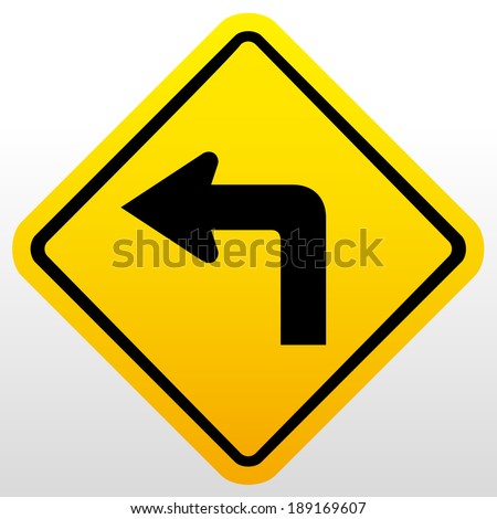 Turn left at the sign