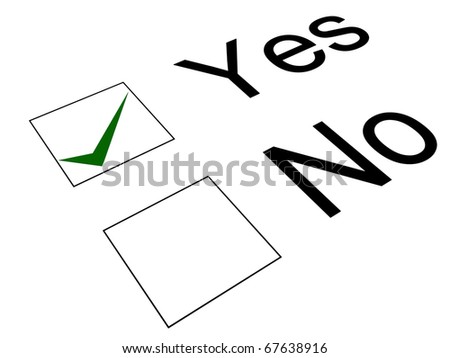 Image Of Yes, No, Check Mark, Check Box, Checklist Stock Photo 67638916 ...