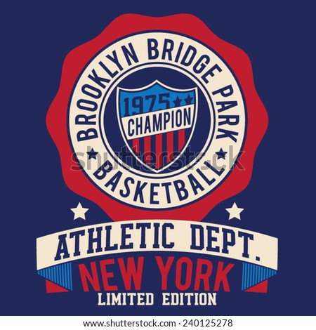 America sport athletic typography, t-shirt graphics, vectors